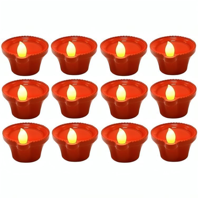 Divine Diya - Water Sensor Diya - Pack of 12