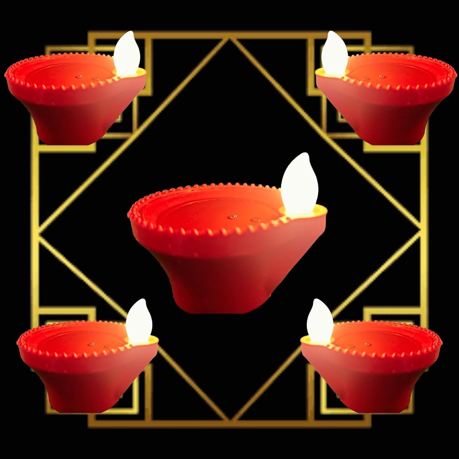 Divine Diya - Water Sensor Diya - Pack of 12