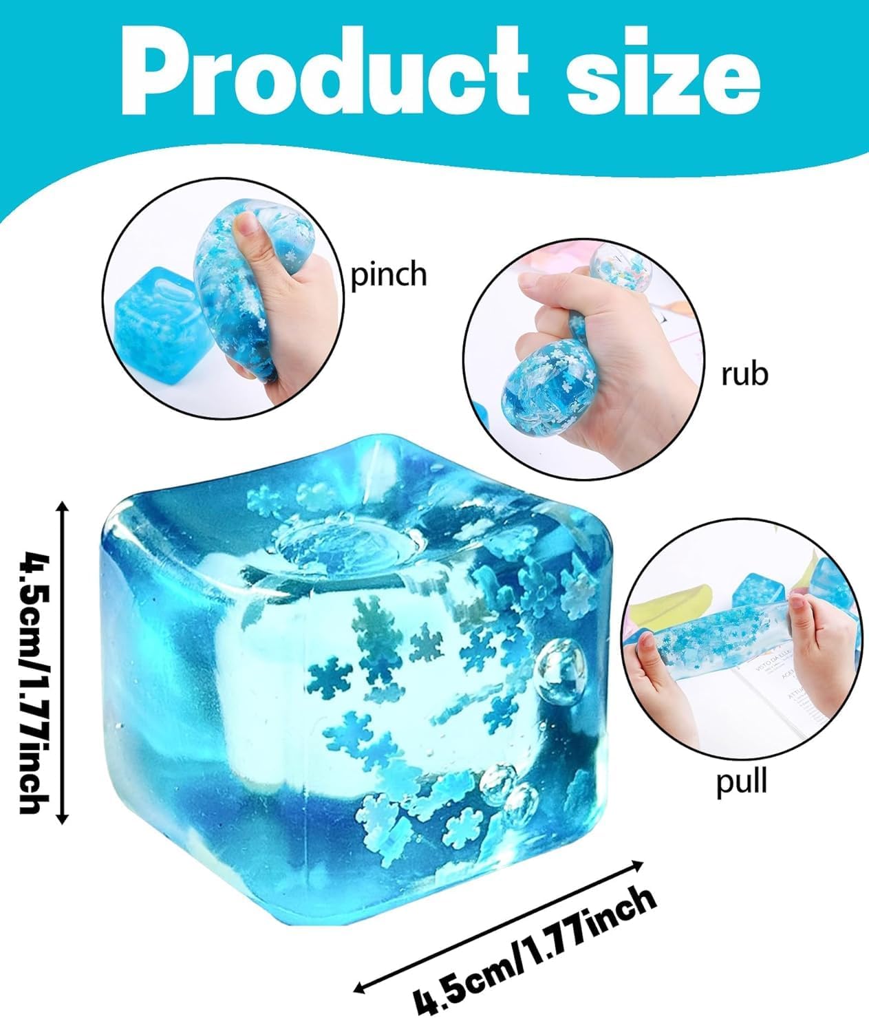 Snowflake Ice Cube Stress Ball