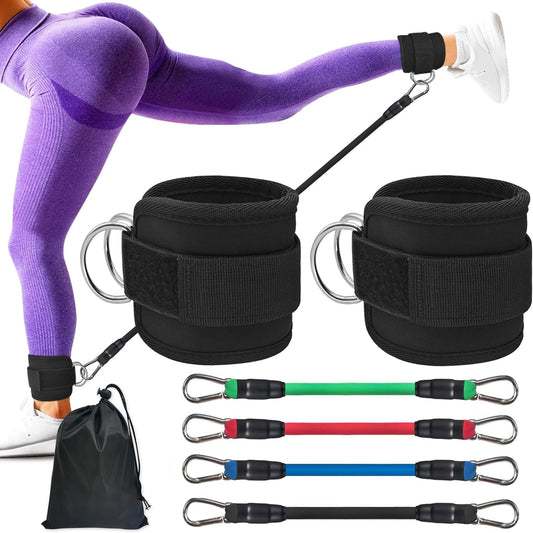 Home Workout - Ankle Resistance Band With Cuff