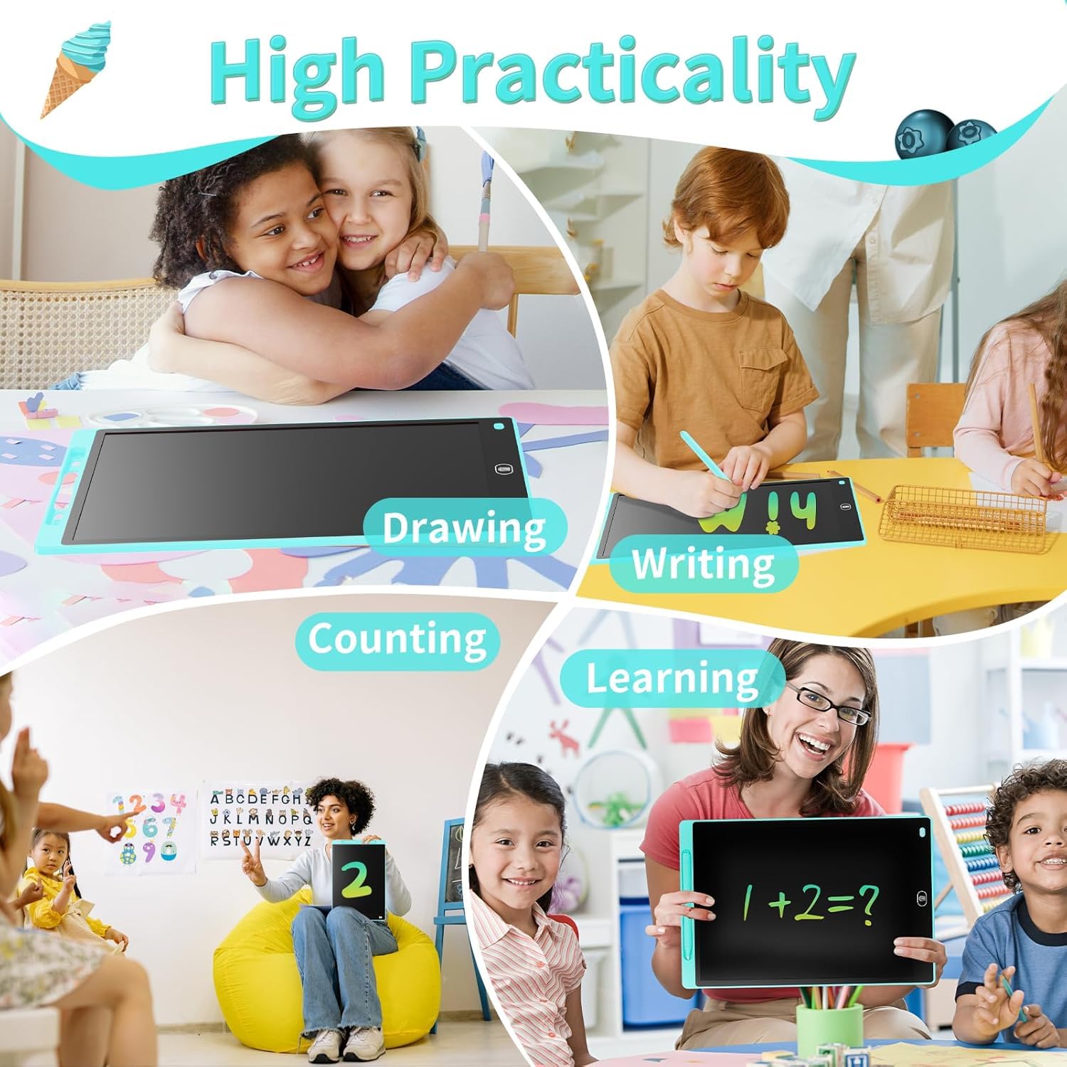 Re-Writable LCD Writing Pad with Screen 30.5cm (12-inch)