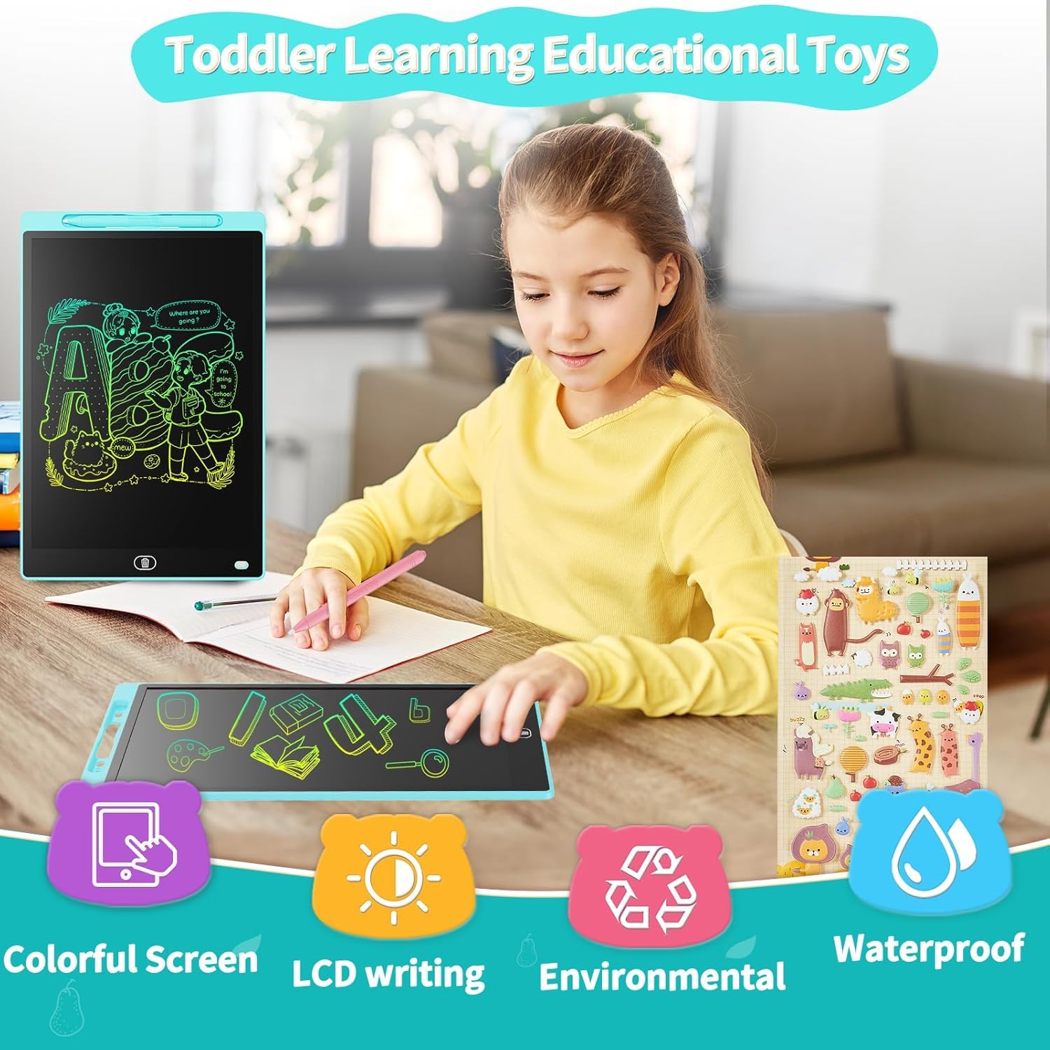 Re-Writable LCD Writing Pad with Screen 30.5cm (12-inch)