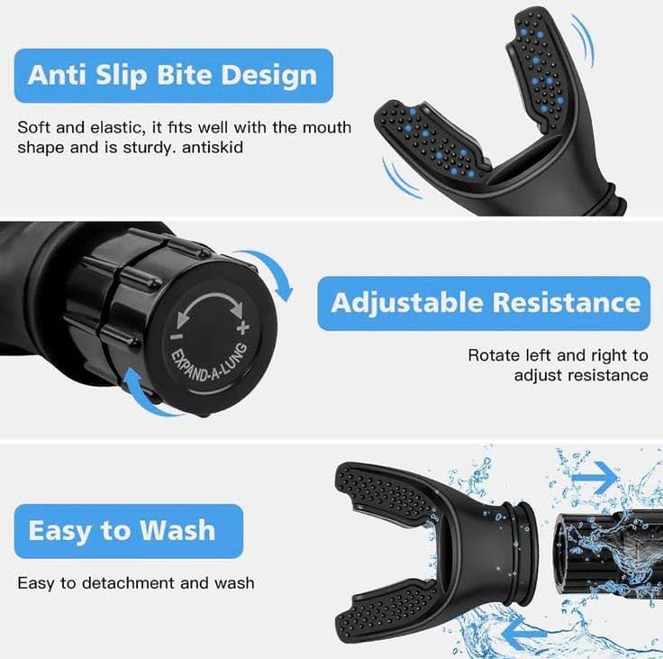 Adjustable Respiratory Muscle Trainer - Better Endurance